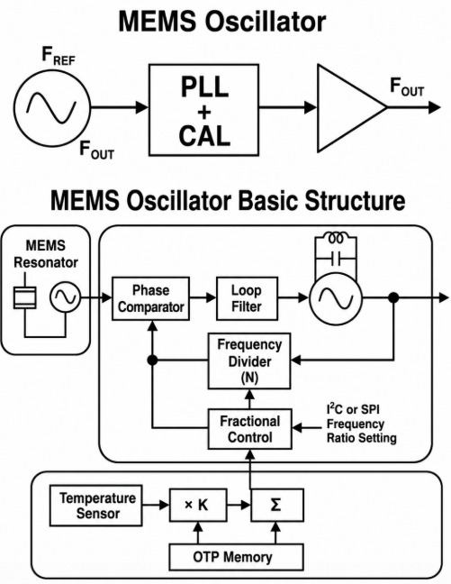 Basic Operating Structure of a MEMS Oscillator