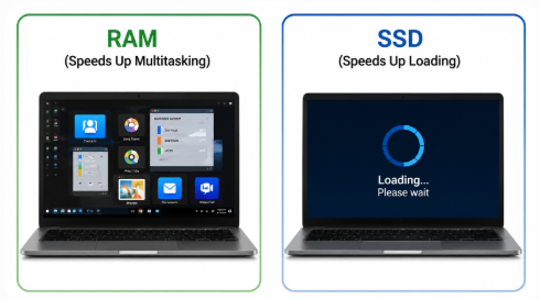 Figure 3. HDD vs SSD Storage Comparison