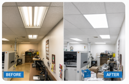 Figure 6. LED Retrofit with Ballast Removal