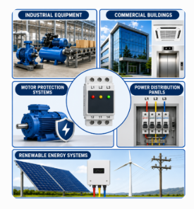 Common Applications of Phase Monitoring Relays in Industrial and Commercial Systems